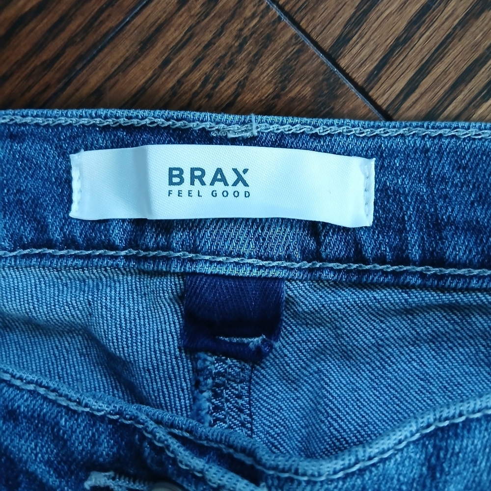 Brax Vintage Denim Embroidered Women Jeans 28 - Picture 5 of 9
